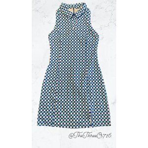 The Allie Dress Womens Tennis Dress Blue and White NWOT Checkered